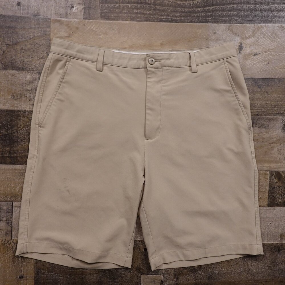 FootJoy Golf Shorts Men’s 36 Khaki Performance Stretch 9.5” Inseam